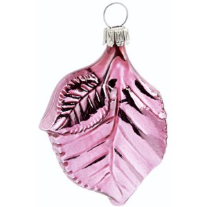 Boule Feuille de Rose (6 cm) - Verre