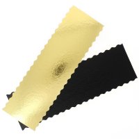 2 Semelles  Bche Festonnes Or/Noir (34 cm)