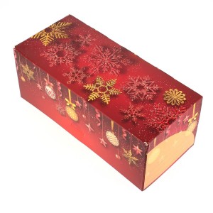 Bote  Bche Boules/Flocons (25 cm) - Carton