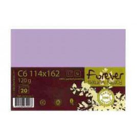 Paquet de 20 Enveloppes Forever - Lilas 