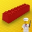Moule Bche Faon Lego Plastique (25 x 6 cm)
