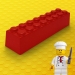 Moule Bche Faon Lego Plastique (25 x 6 cm). n3