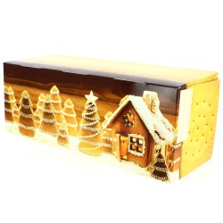Boîte à Bûche large Pain d Epices (35 cm) - Carton. n°1