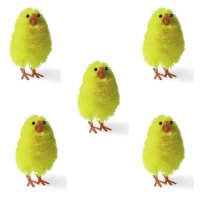 5 Poussins Dcoratifs Jaunes