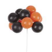 Mini-Ballon sur tige orange et noir