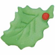 10 Feuilles de Houx en Pte d'amande