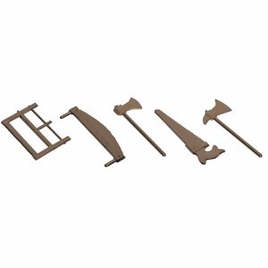 5 Dcors Outils pour Bche Dcoratifs Brun