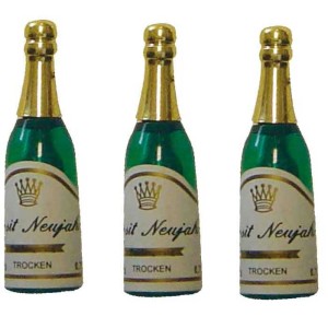 4 Bouteilles de Champagne en plastique