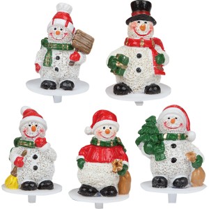 4 Pics Bonhomme de neige en plastique