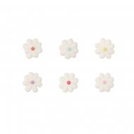 12 Petites Fleurs blanches en sucre