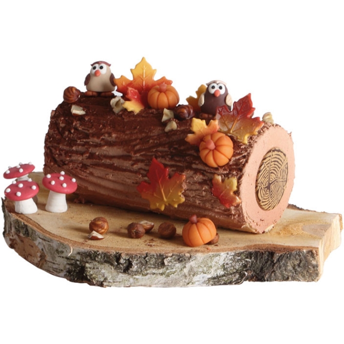 Lot de 3 Feuilles d automne en chocolat 