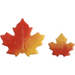 Lot de 3 Feuilles d automne en chocolat. n°1