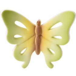 3 Papillons Multicolores 3D (3, 5 cm) - Sucre. n1
