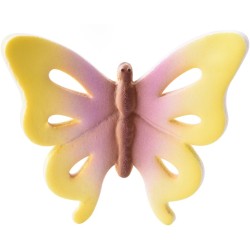 3 Papillons Multicolores 3D (3, 5 cm) - Sucre. n3