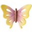3 Papillons Multicolores 3D (3,5 cm) - Sucre