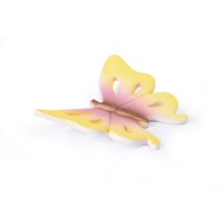 3 Papillons Multicolores 3D (3, 5 cm) - Sucre. n4