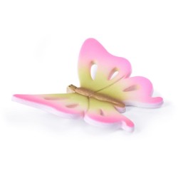 3 Papillons Multicolores 3D (3, 5 cm) - Sucre. n6