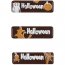 3 Mini Plaquettes Halloween en Chocolat noir (4 cm)