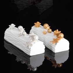 6 Petits Flocons Blanc Argent - Sucre (2.5 cm). n2