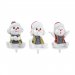 3 Pics Bonhomme de Neige (4 cm) - Plastique. n1