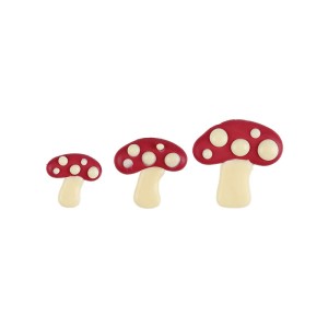 Assortiment 9 Champignons  plat - Chocolat blanc