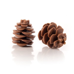 1 Pomme de Pin (4 cm) - Chocolat lait