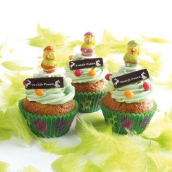 25 Caissettes  Cupcakes Pques Verdure. n1