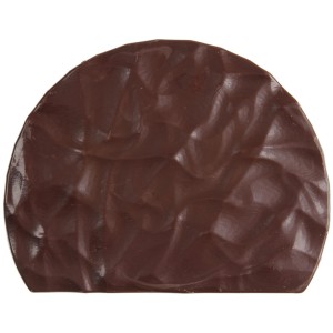 2 Embouts de Bûche Relief Rock - Chocolat Noir