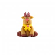 Renne 3D Echarpe Jaune - Pte d'Amande (4 cm)