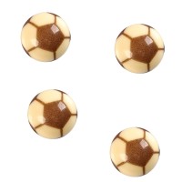 4 Demi Sphres Ballon Foot (2,2 cm)