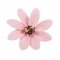 1 Grande Fleur Marguerite Rose (12 cm) - Non comestible images:#0