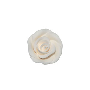 1 Mini Fleur Rose Blanche (2,5 cm) - Non comestible