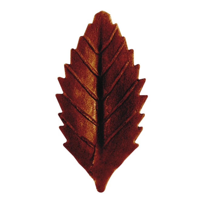 10 Feuilles d Automne Marron (4 cm) - Azyme 