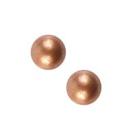 2 Petites Boules de Nol 3D Bronze (2,2 cm) - Chocolat