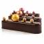 2 Petites Boules de Noël 3D Bronze (2,2 cm) - Chocolat