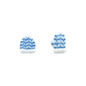 1 Gant + 1 Bonnet Bleu/Blanc (2,5 cm) - Sucre