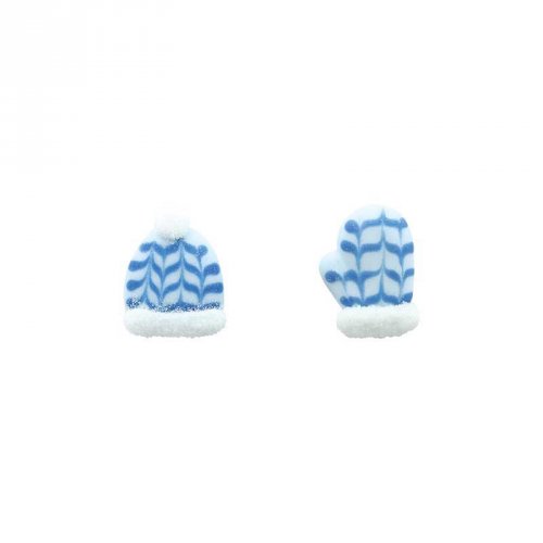1 Gant + 1 Bonnet Bleu/Blanc (2,5 cm) - Sucre 