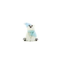 1 Ours Polaire Bleu 3D (4,5 cm) - Sucre