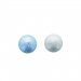 2 Petites Boules Disco Bleu (2,2 cm) - Chocolat Blanc. n°1