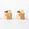 3 Lapinoux de Pâques à plat (4,5 cm) - Chocolat blanc images:#1