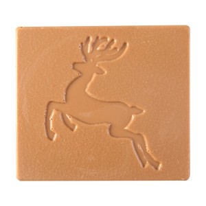 2 Embouts de Bche Renne Relief - Chocolat Caramel