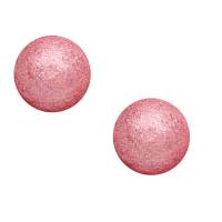 2 Boules Disco Bordeau (2,2 cm) - Chocolat Blanc