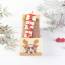 1 Grande Plaquette Cadeau Noeud Rouge  (5 cm) - Chocolat Blanc
