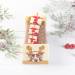1 Grande Plaquette Cadeau Noeud Rouge  (5 cm) - Chocolat Blanc. n2