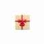 1 Plaquette Cadeau Noeud Rouge  (4 cm) - Chocolat Blanc