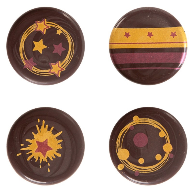 5 Mini Disques Nol (2, 5 cm) - Chocolat Noir 