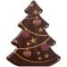 2 Sapin Rouge/Or  (5,5 cm) - Chocolat Noir. n1