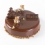 2 Sapin Rouge/Or  (5,5 cm) - Chocolat Noir