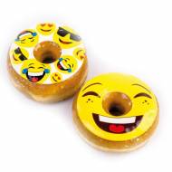 2 Donuts Topper Smiley - Chocolat Blanc