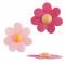 2 Fleurs Rose Marguerite 6cm - Azyme images:#1